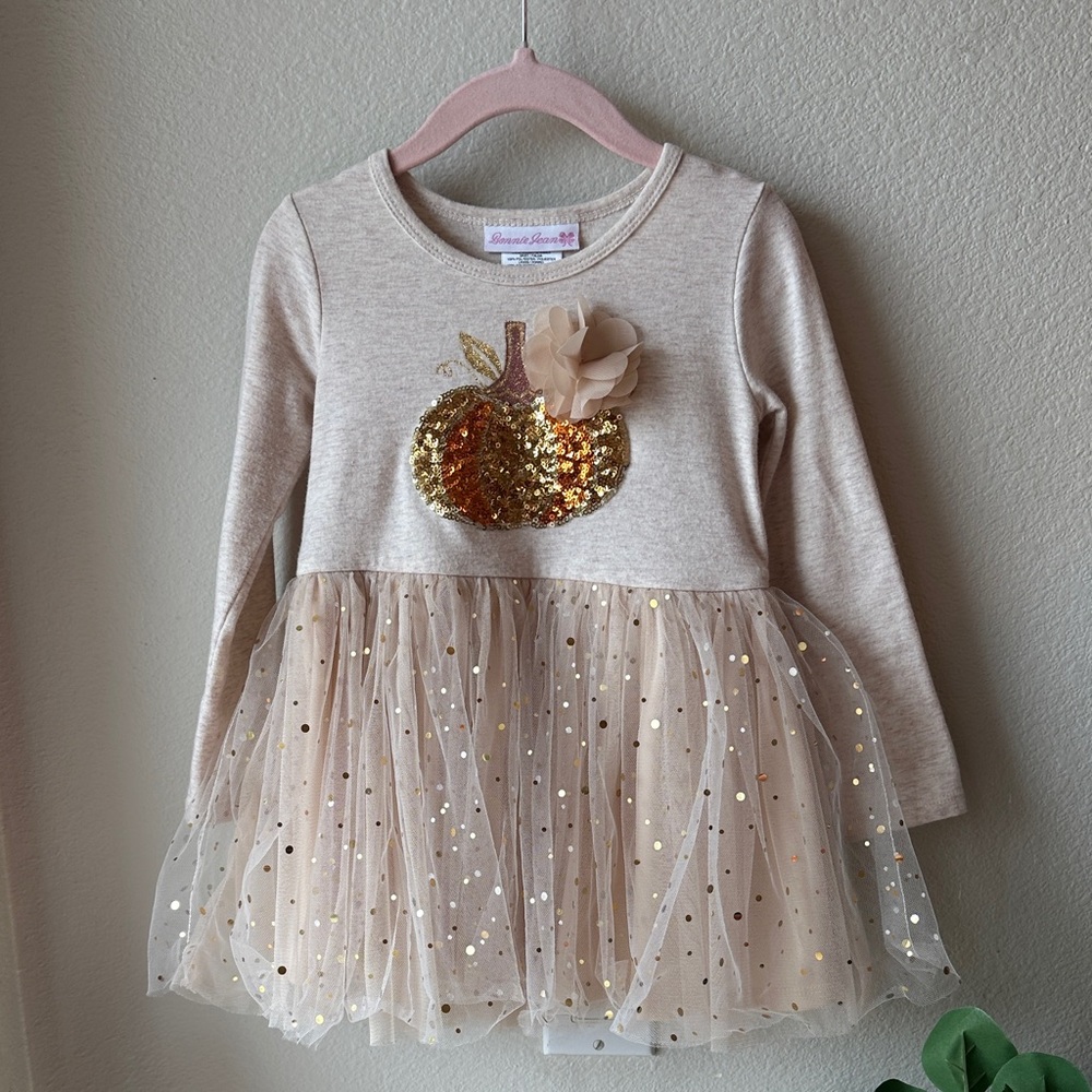 Boutique pumpkin tulle dress